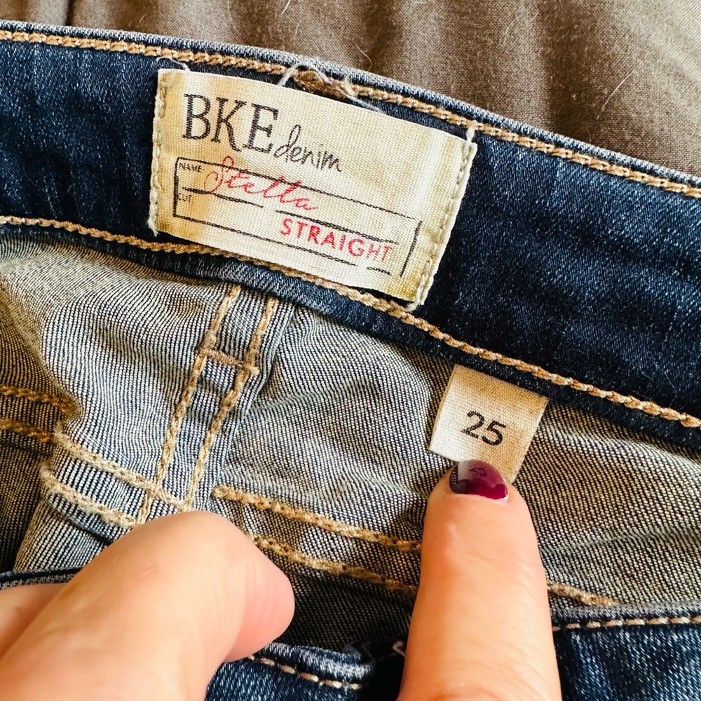 BKE Stella Straight leg jeans Size 25/32
